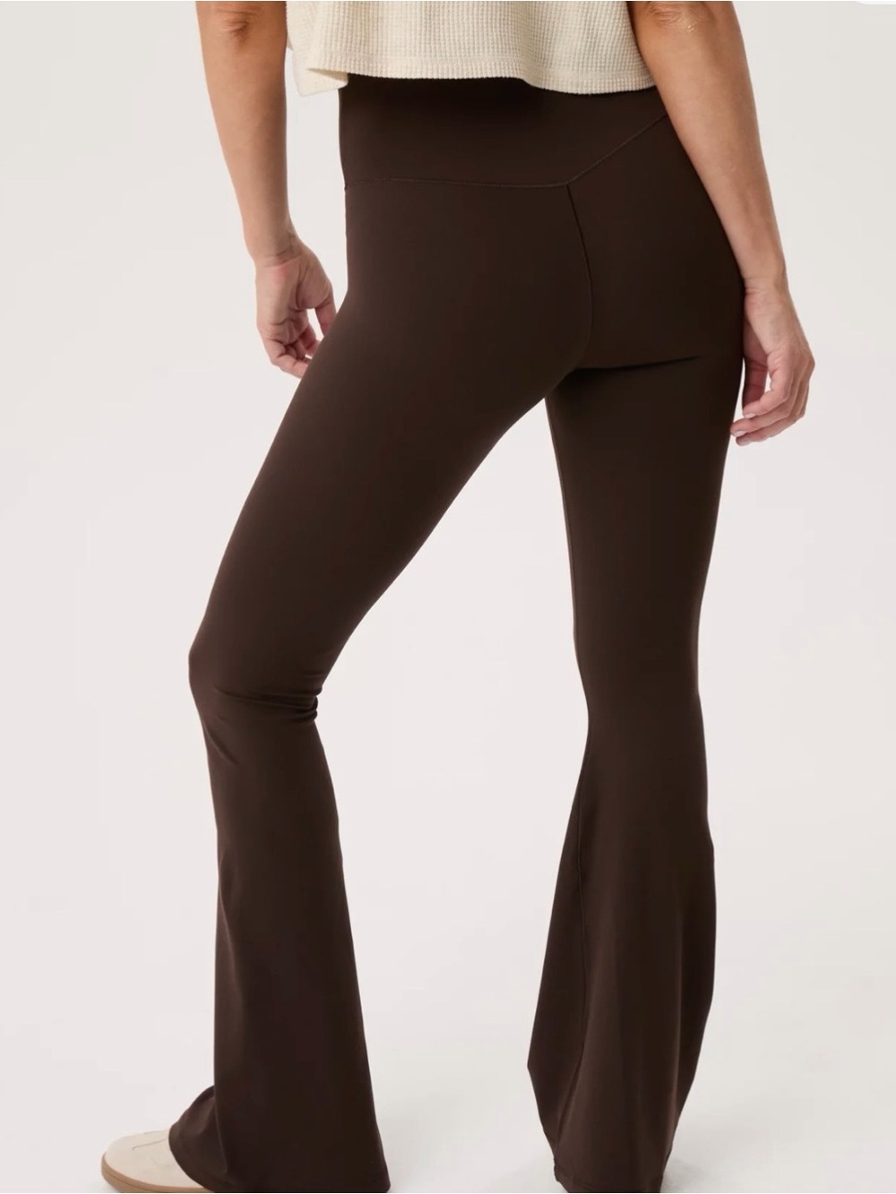 OFFLINE By Aerie Real Me Crossover Flare Leggings – Brown – Small